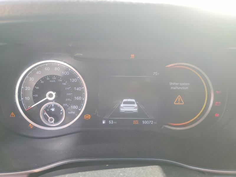 2022 Genesis G70 VIN KMTG34TA0NU086171 COPART salvage auction — UNDERCARRIAGE, Salvage Title, sold $9,500 on 2026-08-28 (photo 9)