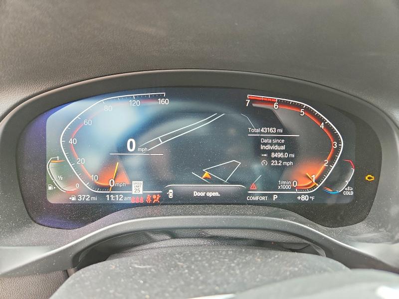 2022 BMW VIN 5UX53DP06N9M98572 COPART salvage auction — FRONT END, Md - Cert Of Salvage > 75% Damage, sold $11,000 on 2026-07-28 (photo 9)