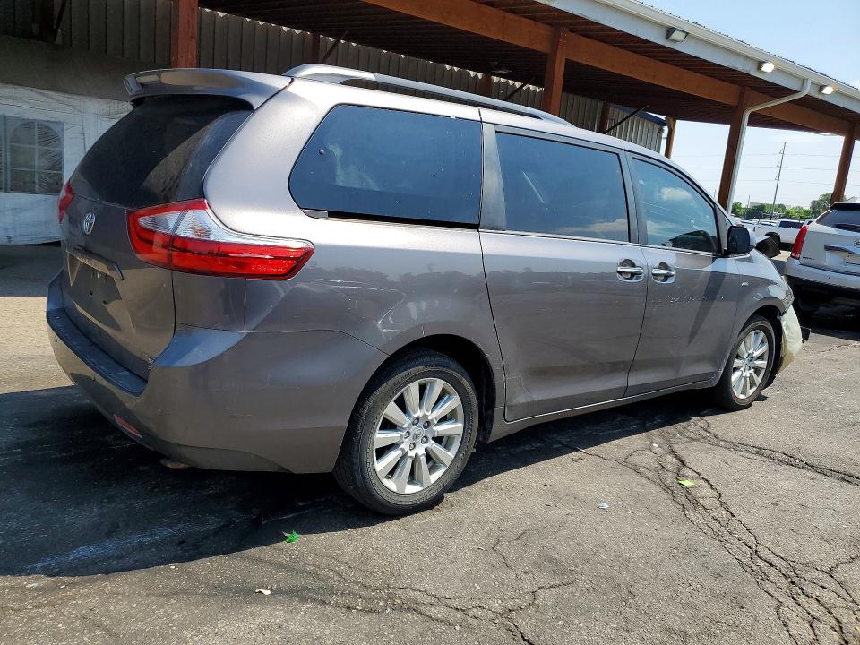 2017 Toyota VIN 5TDDZ3DC7HS155117 COPART salvage auction — FRONT END, Co - Public - Salvage Title, sold $1,600 on 2026-07-30 (photo 3)