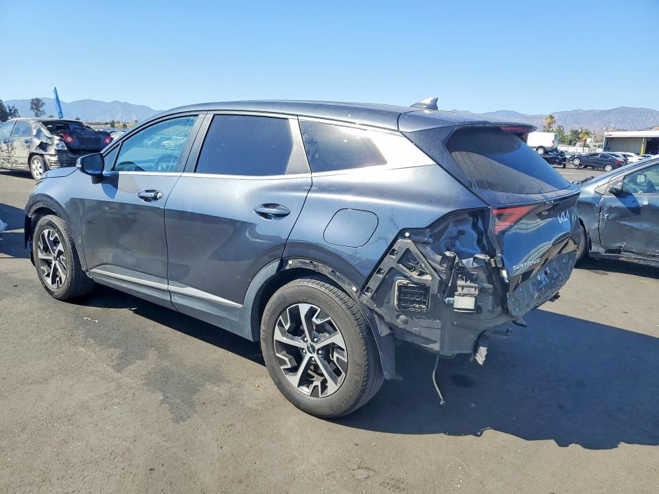 2023 Kia Sportage VIN 5XYK33AFXPG095952 COPART salvage auction — REAR END, Ca - Salvage Certificate, sold $6,800 on 2026-07-08 (photo 2)