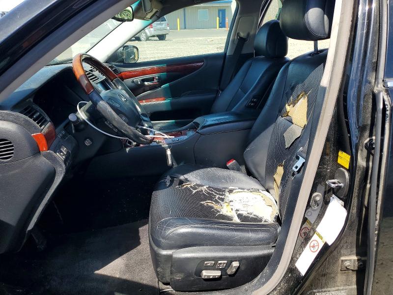 2007 Lexus Ls 460 VIN JTHBL46F675051579 COPART salvage auction — REAR END, Ca - Dis/Dlr/Exp Only Clean Title (P), sold $800 on 2026-07-28 (photo 7)