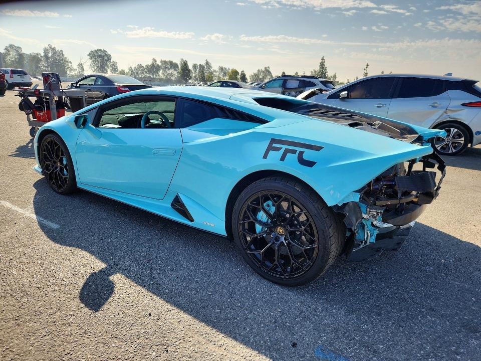 2023 Lamborghini VIN ZHWUB6ZF2PLA22610 COPART salvage auction — REAR END, Ca - Salvage Certificate, sold $202,000 on 2026-09-10 (photo 2)