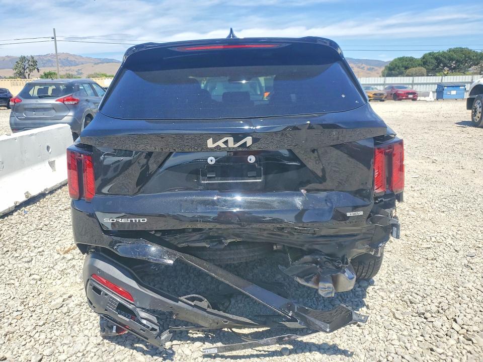 2026 Kia Sorento VIN KNDRHDJG4T5452589 COPART salvage auction — REAR END, CA - SALVAGE CERTIFICATE, sold $5,800 on 2026-07-28 (photo 6)