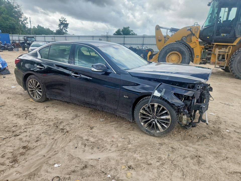 2018 Infiniti Q50 VIN JN1EV7AR9JM443838 COPART salvage auction — FRONT END, SC - CERT OF TITLE-SALVAGE, sold $1,600 on 2026-07-17 (photo 4)