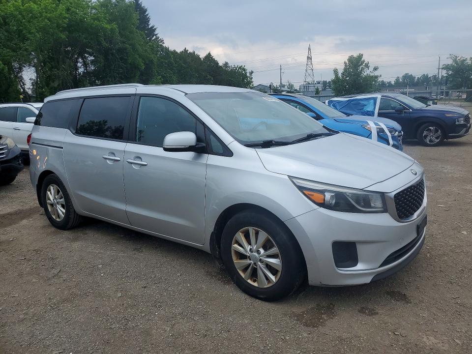 2016 Kia SEDONA VIN KNDMB5C15G6087446 COPART salvage auction — MECHANICAL, On - Permit No Brand - Fit, sold $925 on 2026-07-07 (photo 4)