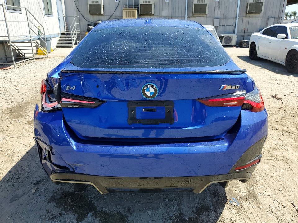 2024 BMW I4 VIN WBY33AW03RFR75330 COPART salvage auction — REAR END, Ca - Salvage Certificate, sold $20,100 on 2026-07-27 (photo 6)