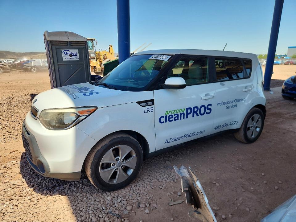 2016 Kia Soul VIN KNDJN2A24G7342960 COPART salvage auction — REAR END, Az - Cert Of Title - Salvage, sold $1,500 on 2026-07-07 (photo 1)