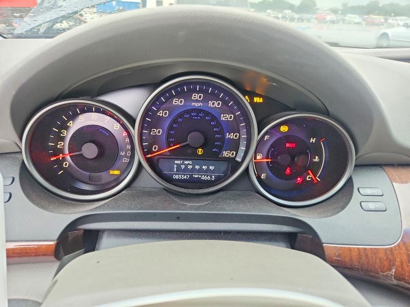 2008 Acura Rl VIN JH4KB16628C001826 COPART salvage auction — FRONT END, Tx - Salvage Vehicle Title, sold $300 on 2026-07-27 (photo 9)