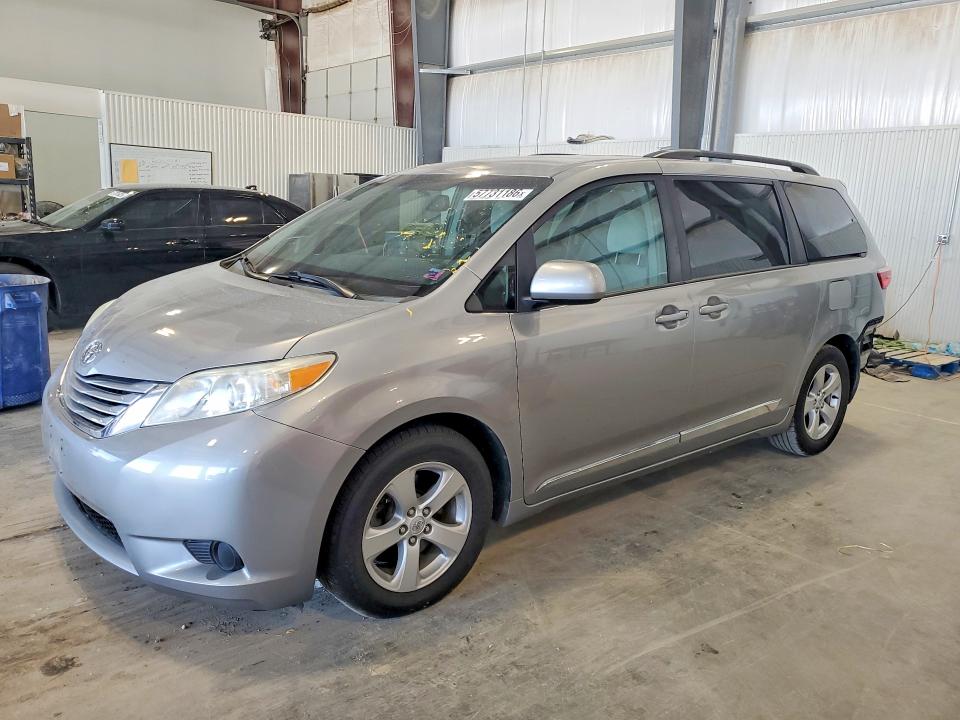 2015 Toyota Sienna VIN 5TDKK3DC5FS644110 COPART salvage auction — REAR END, Ne - Cert Of Title-Salvage, sold $3,100 on 2026-07-14 (photo 1)