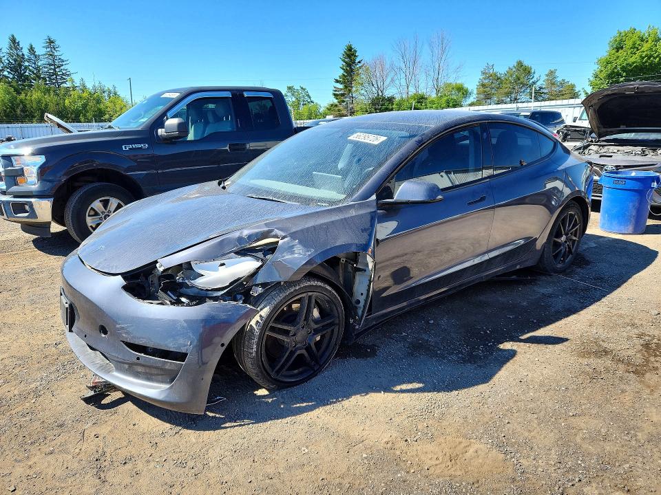 2023 Tesla Model 3 VIN 5YJ3E1EA8PF396938 COPART salvage auction — FRONT END, ON - PERMIT SALVAGE, sold $3,400 on 2026-07-28 (photo 1)