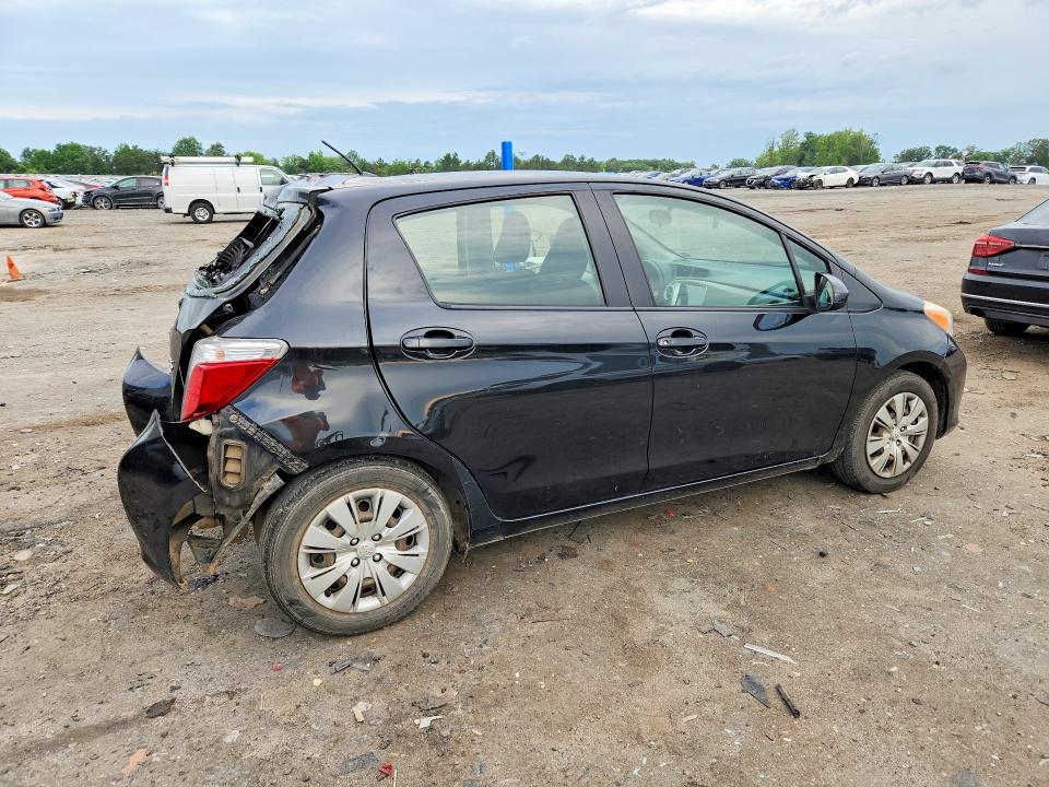 2012 Toyota Yaris VIN JTDKTUD31CD509121 COPART salvage auction — REAR END, Va - Cert Of Title - Salvage, sold $1,150 on 2026-07-08 (photo 3)
