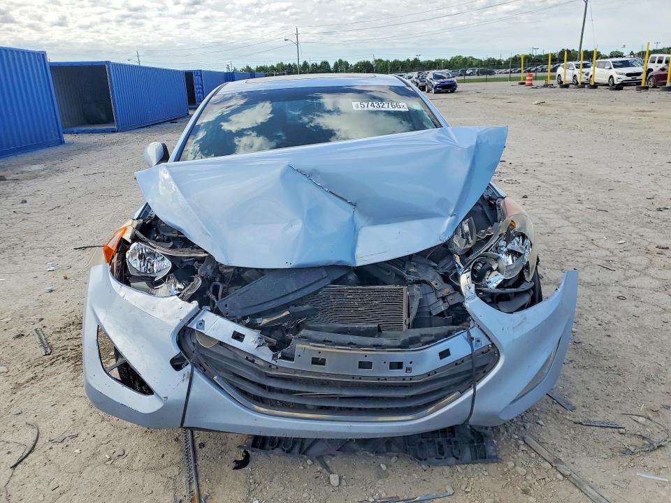 2013 Hyundai Elantra VIN KMHDH6AE8DU013354 COPART salvage auction — FRONT END, In - Cert Of Title-Salvage Title, sold $325 on 2026-07-21 (photo 5)