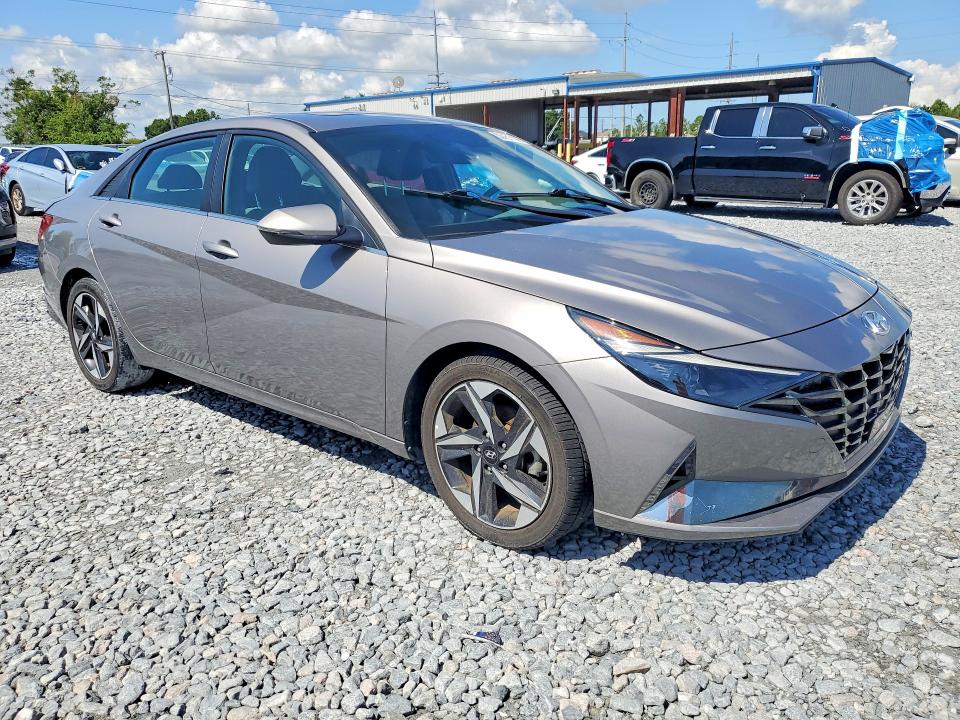 2021 Hyundai Elantra VIN KMHLN4AGXMU089913 COPART salvage auction — SIDE, Fl - Certificate Of Destruction, sold $4,400 on 2026-07-14 (photo 4)