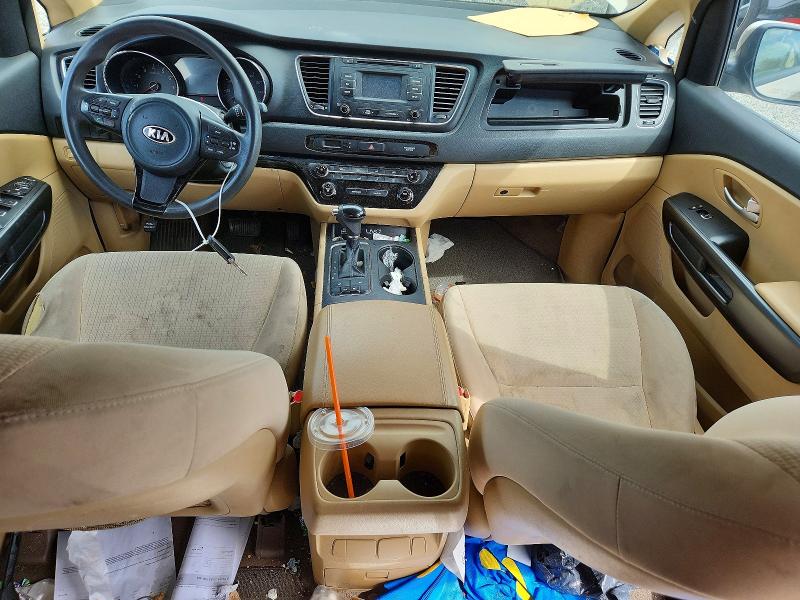 2016 Kia SEDONA VIN KNDMB5C11G6125240 COPART salvage auction — MECHANICAL, Nj - Certificate Of Title, sold $1,250 on 2026-07-10 (photo 8)