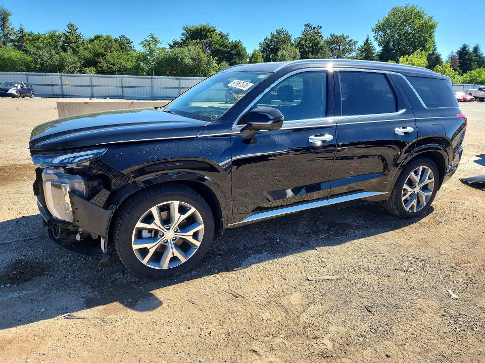 2021 Hyundai Palisade VIN KM8R5DHE0MU214450 COPART salvage auction — FRONT END, IL - SALVAGE CERTIFICATE, sold $1,000 on 2026-07-28 (photo 1)