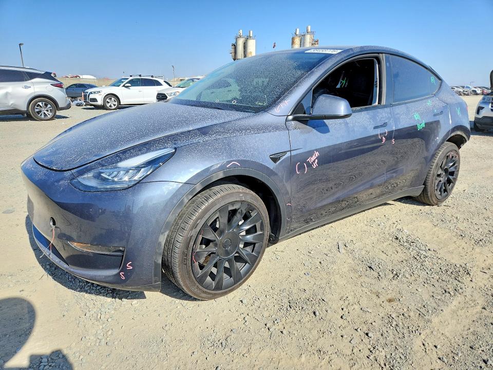 2023 Tesla Model y VIN 7SAYGDEE5PA027538 COPART salvage auction — REAR END, Ca - Salvage Certificate, sold $8,200 on 2026-07-02 (photo 1)