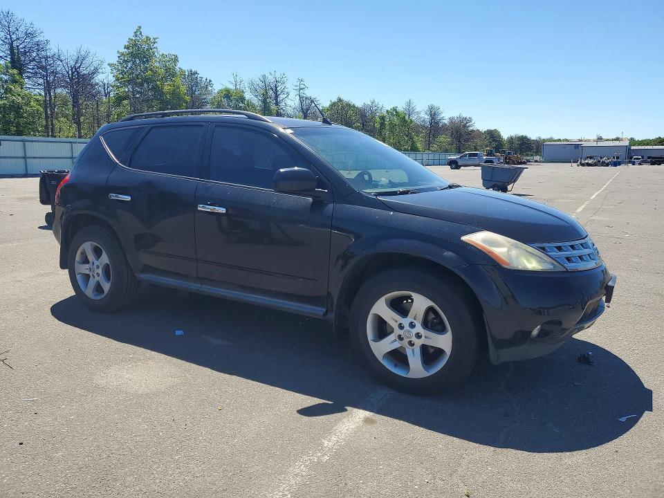 2003 Nissan Murano VIN JN8AZ08W53W207556 COPART salvage auction — FRONT END, Ny - Mv-907A Salvage Certificate, sold $425 on 2026-07-08 (photo 4)