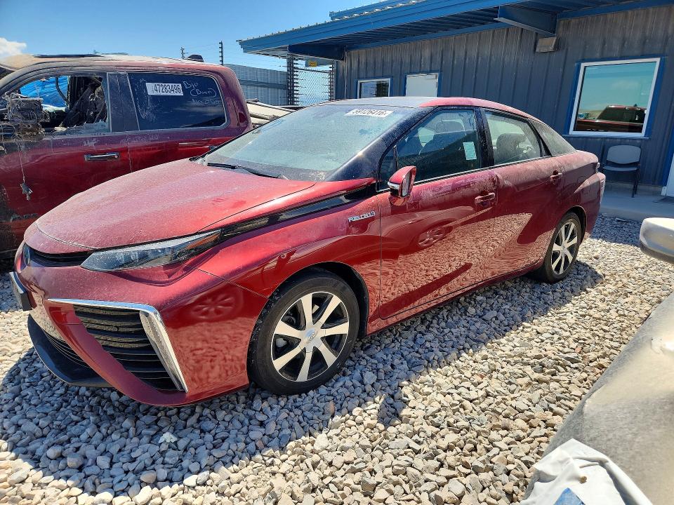 2019 Toyota Mirai VIN JTDBVRBD0KA007624 COPART salvage auction — FRONT END, Co - Certificate Of Title, sold $1,450 on 2026-07-21 (photo 1)