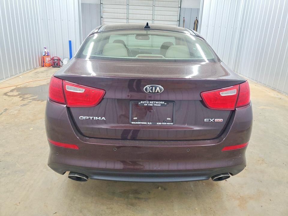 2014 Kia Optima VIN 5XXGN4A76EG336308 COPART salvage auction — NORMAL WEAR, NC - DEALER ONLY CLEAN TITLE, sold $2,750 on 2026-07-14 (photo 6)