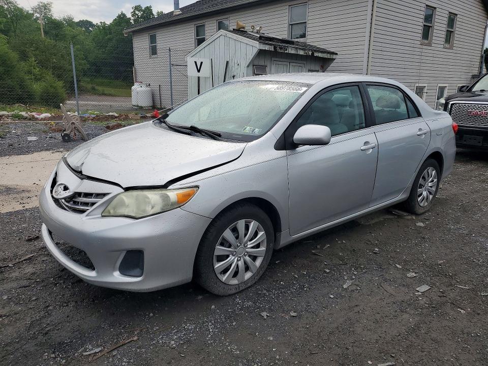 2013 Toyota Corolla VIN 5YFBU4EE6DP217184 COPART salvage auction — FRONT END, Pa - Certificate Of Salvage, sold $2,750 on 2026-07-09 (photo 1)