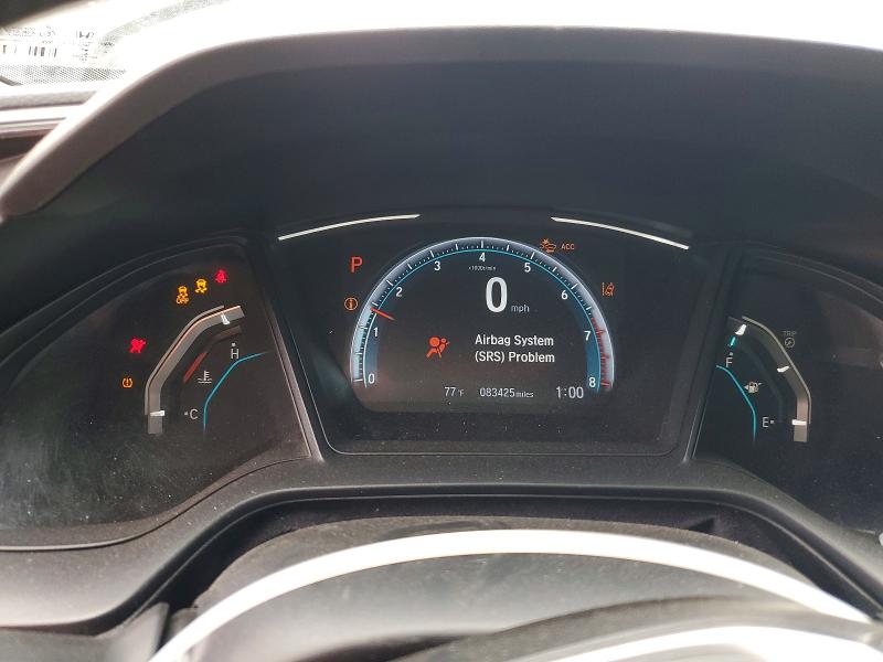 2020 Honda Civic VIN 19XFC2F62LE205825 COPART salvage auction — UNDERCARRIAGE, Ca - Salvage Certificate, sold $3,800 on 2026-07-09 (photo 9)