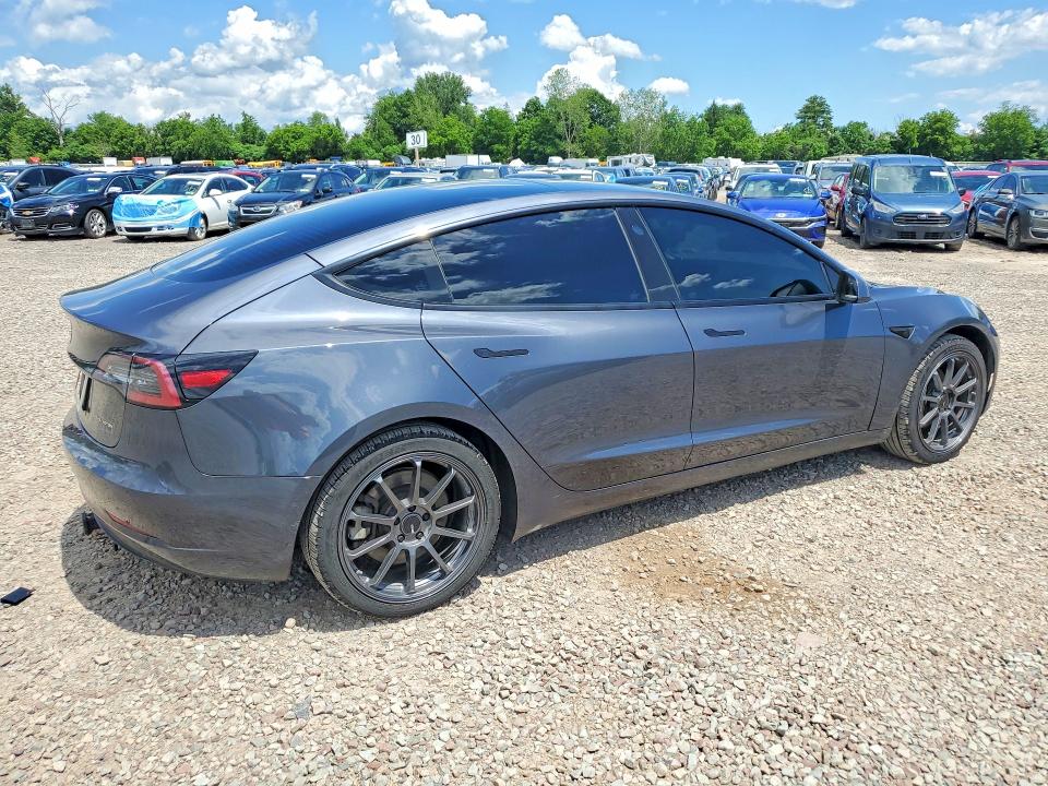 2022 Tesla Model 3 VIN 5YJ3E1EB6NF187042 COPART salvage auction — REAR END, Ny - Mv-907A Salvage Certificate, sold $7,600 on 2026-07-20 (photo 3)