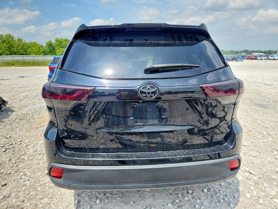 2018 Toyota Highlander VIN 5TDBZRFH5JS845750 COPART salvage auction — FRONT END, Mi - Certificate Of Title, sold $5,300 on 2026-07-09 (photo 6)