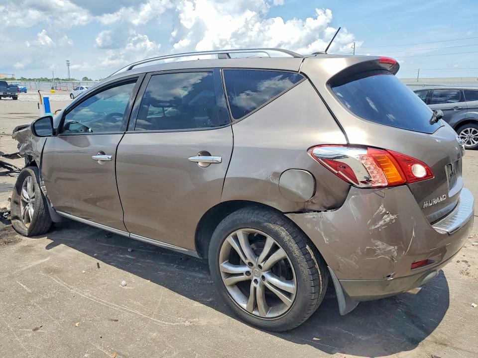 2010 Nissan Murano VIN JN8AZ1MU1AW008544 COPART salvage auction — FRONT END, FL - CERTIFICATE OF DESTRUCTION, sold $275 on 2026-07-22 (photo 2)