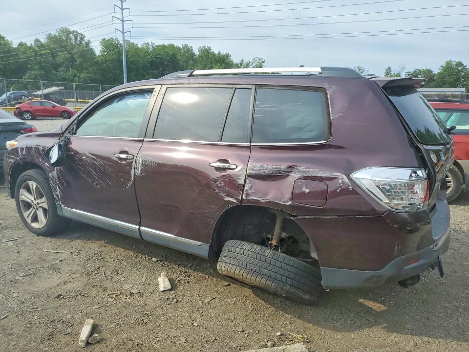 2012 Toyota VIN 5TDDK3EH2CS116846 COPART salvage auction — SIDE, Md - Cert Of Salvage > 75% Damage, sold $2,600 on 2026-07-24 (photo 2)