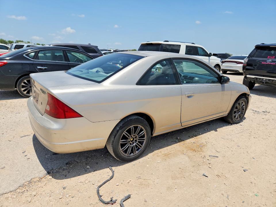 2002 Honda Civic VIN 1HGEM22562L064478 COPART salvage auction — HAIL, Tx - Certificate Of Title, sold $1,620 on 2026-07-02 (photo 3)
