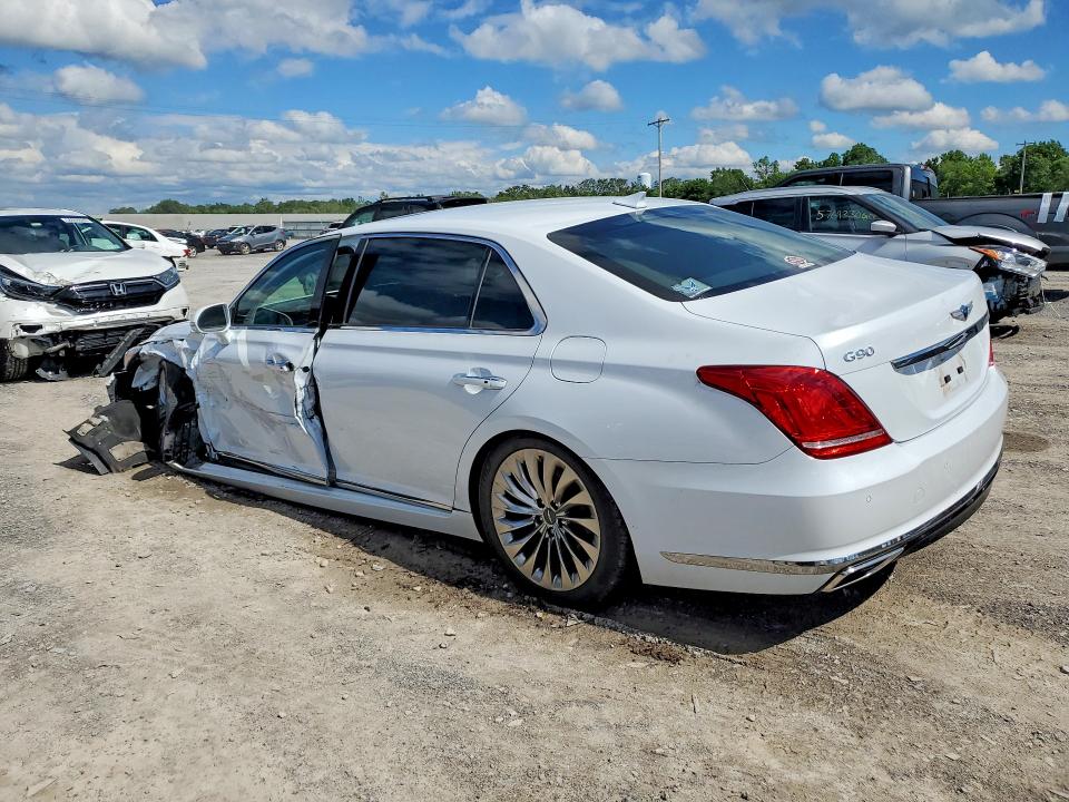 2018 Genesis G90 VIN KMHG34JA9JU040135 COPART salvage auction — FRONT END, Ny - Mv-907A Salvage Certificate, sold $3,950 on 2026-07-06 (photo 2)