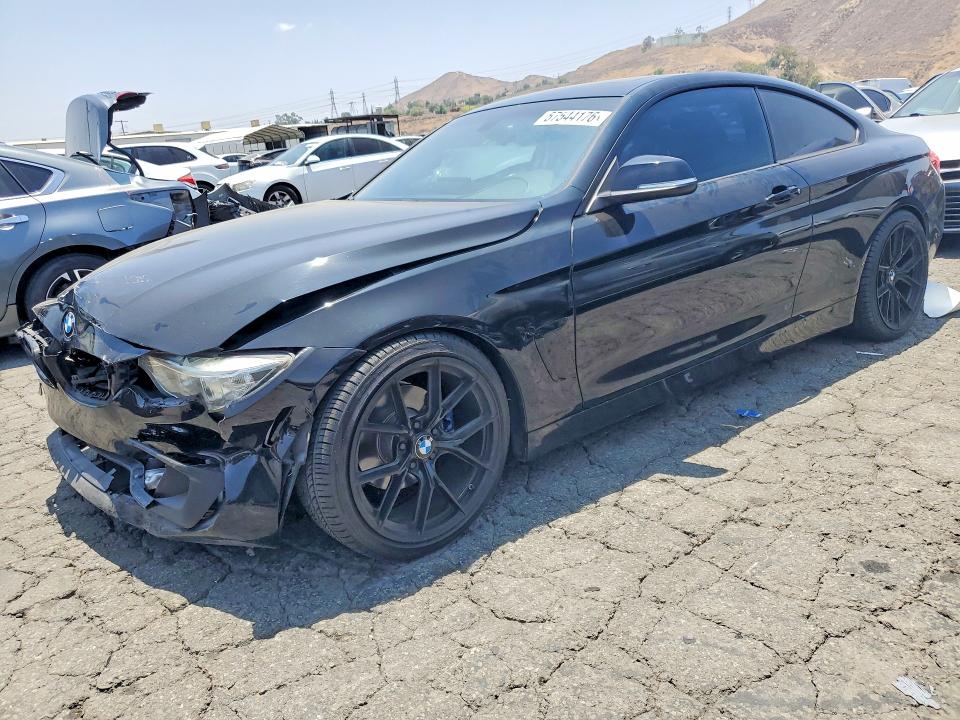 2014 BMW 4er VIN WBA3N7C55EF719065 COPART salvage auction — FRONT END, Ca - Salvage Certificate, sold $1,450 on 2026-07-02 (photo 1)