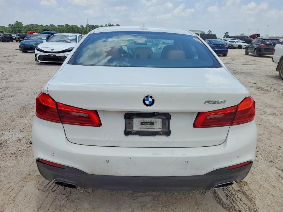 2020 BMW 5er VIN WBAJR3C07LCD55337 COPART salvage auction — WATER/FLOOD, Tx - Salvage Title-Flood Damage, sold $10,400 on 2026-07-07 (photo 6)