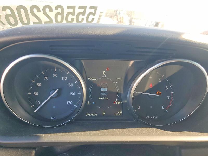 2016 Land rover VIN SALWR2PF1GA117315 COPART salvage auction — FRONT END, In - Cert Of Title-Salvage Title, sold $5,000 on 2026-07-24 (photo 9)