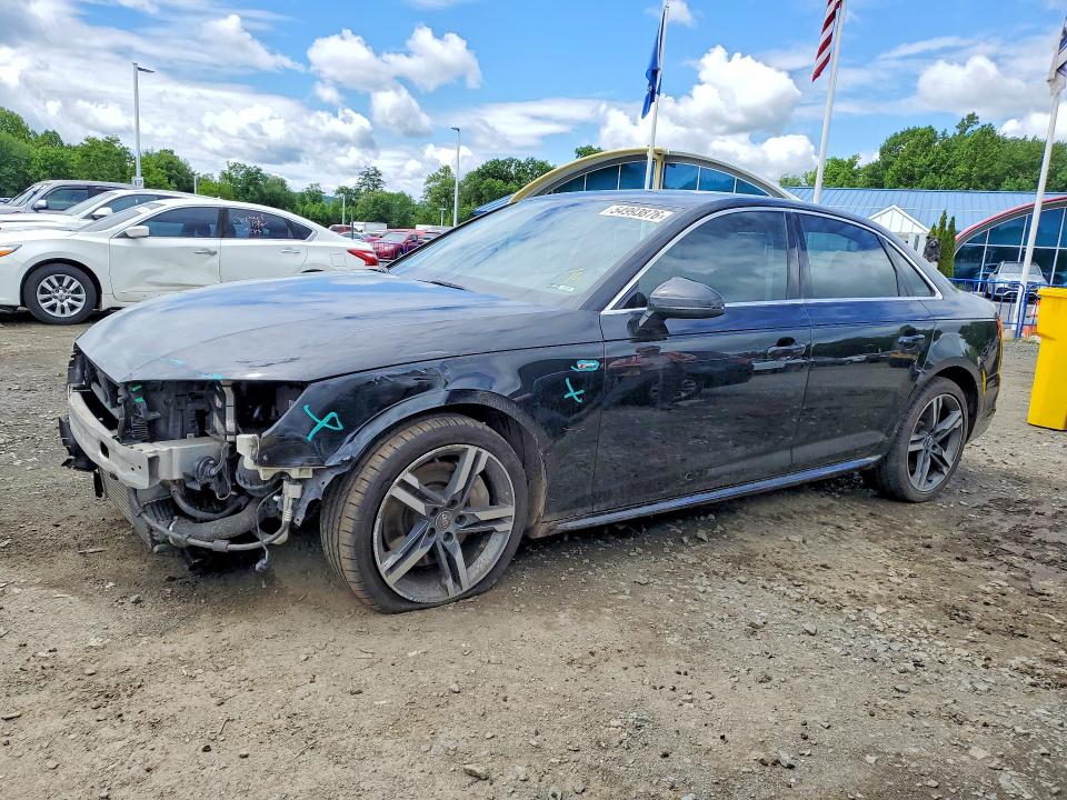 2018 Audi A4 VIN WAUENAF48JA060088 COPART salvage auction — FRONT END, Ct - Cert Of Title-Salvage, sold $4,400 on 2026-07-16 (photo 1)