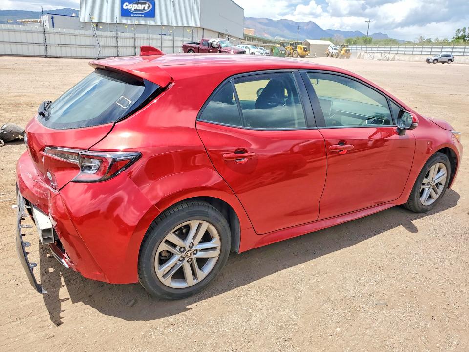 2021 Toyota Corolla VIN JTNB4MBE1M3132262 COPART salvage auction — REAR END, Co - Salvage Title, sold $7,100 on 2026-07-06 (photo 3)