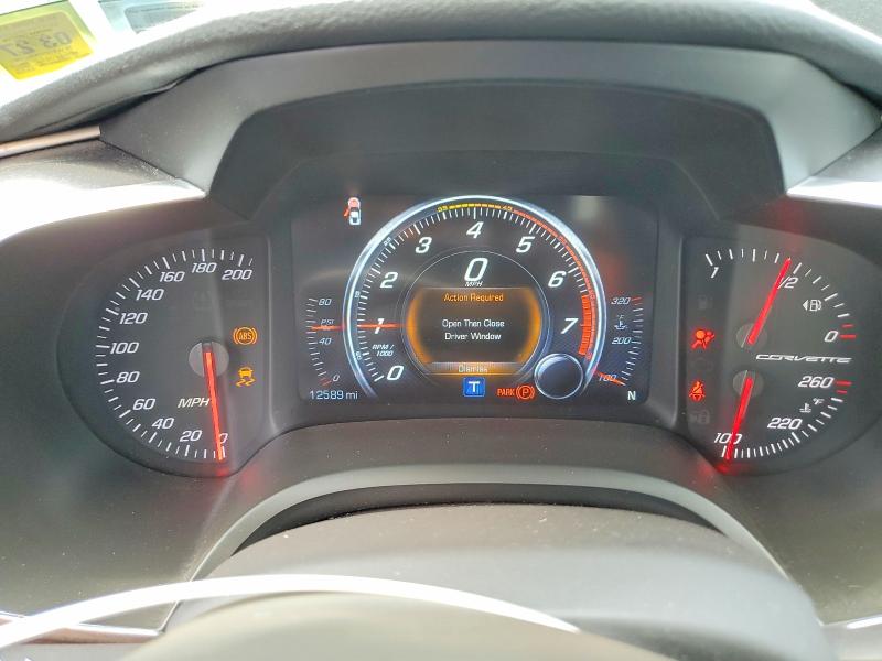 2019 Chevrolet Corvette stingray VIN 1G1YA2D77K5122467 COPART salvage auction — FRONT END, Ny - Mv-907A Salvage Certificate, sold $12,100 on 2026-07-14 (photo 9)