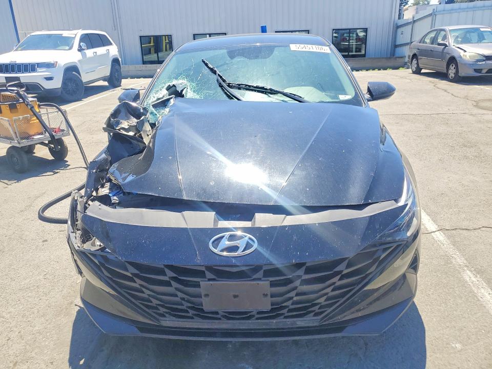 2021 Hyundai Elantra VIN KMHLM4AG6MU141492 COPART salvage auction — FRONT END, CA - SALVAGE CERTIFICATE, sold $3,150 on 2026-07-02 (photo 5)