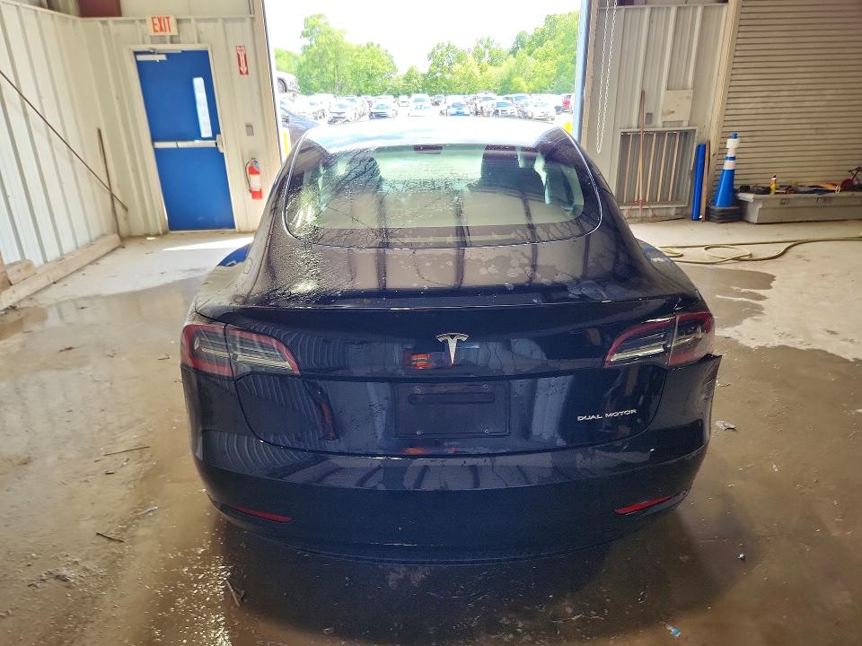 2022 Tesla Model 3 VIN 5YJ3E1EB9NF304936 COPART salvage auction — REAR END, Il - Certificate Of Title, sold $9,800 on 2026-07-06 (photo 6)