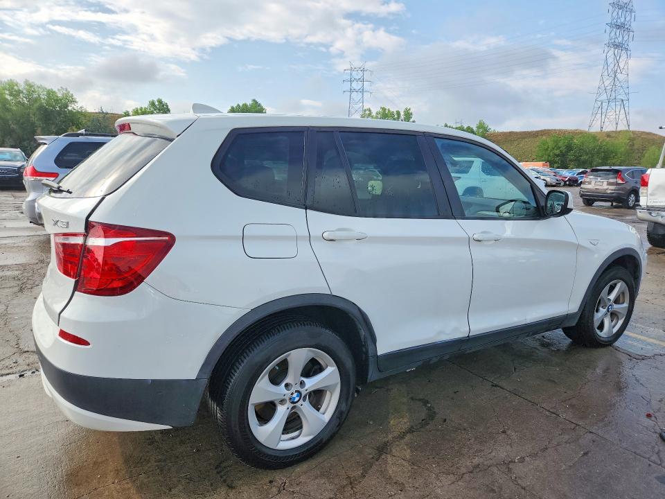 2011 BMW X3 VIN 5UXWX5C5XBL716415 COPART salvage auction — REAR END, Co - Public - Salvage Title, sold $1,450 on 2026-07-29 (photo 3)