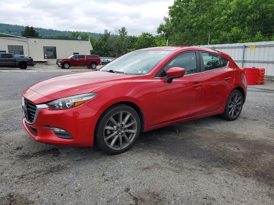 2018 Mazda 3 VIN 3MZBN1L3XJM197616 COPART salvage auction — SIDE, Pa - Certificate Of Salvage, sold $2,350 on 2026-07-28 (photo 1)