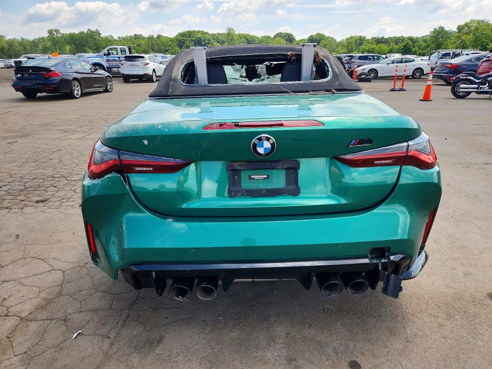 2022 BMW M4 VIN WBS33BA0XNCK00414 COPART salvage auction — ALL OVER, Ct - Cert Of Title-Salvage, sold $12,200 on 2026-07-28 (photo 6)