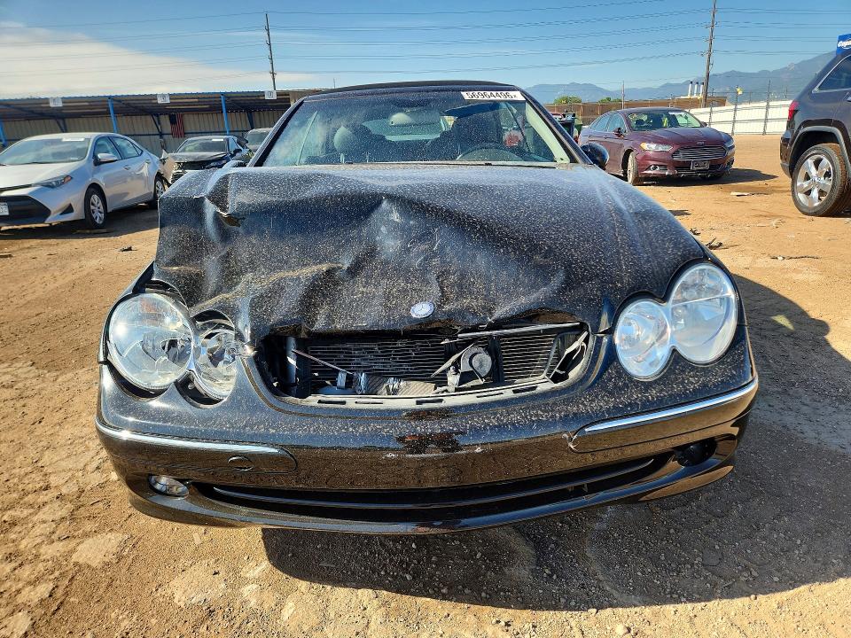 2004 Mercedes-benz Clk-klasse VIN WDBTK65G24T023850 COPART salvage auction — FRONT END, Co - Salvage Title, sold $1,350 on 2026-08-12 (photo 5)