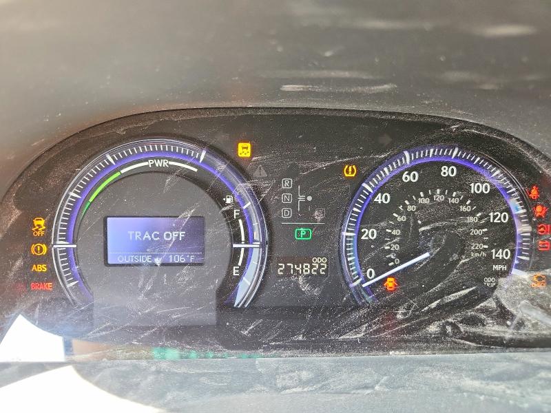 2010 Lexus Hs 250h VIN JTHBB1BA4A2007908 COPART salvage auction — REAR END, VA - CERT OF TITLE - SALVAGE, sold $100 on 2026-07-14 (photo 9)