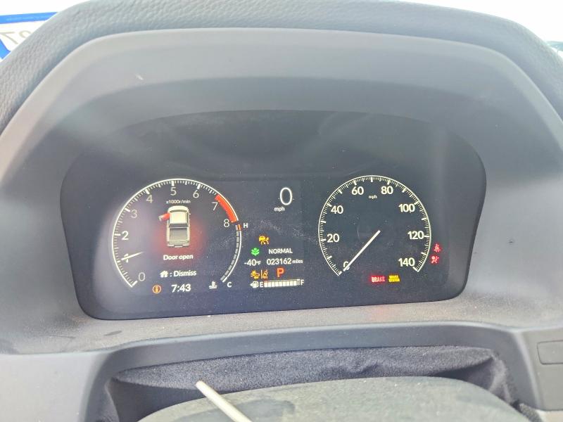2025 Honda Ridgeline VIN 5FPYK3F18SB032043 COPART salvage auction — FRONT END, Tx - Certificate Of Title, sold $8,000 on 2026-07-30 (photo 9)