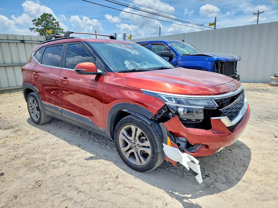 2021 Kia Seltos VIN KNDEU2AA0M7080894 COPART salvage auction — FRONT END, Fl - Cert Of Title Slvg Rebuildable, sold $3,450 on 2026-07-16 (photo 4)