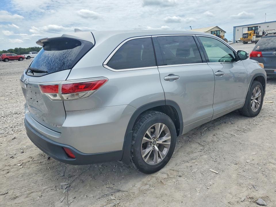 2016 Toyota Highlander VIN 5TDBKRFHXGS307722 COPART salvage auction — MINOR DENT/SCRATCHES, Tn - Certificate Of Title (P), sold $7,700 on 2026-07-09 (photo 3)