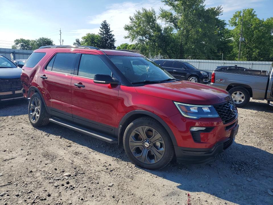 2018 Ford Explorer VIN 1FM5K8GT0JGC83485 COPART salvage auction — REAR END, Oh - Cert Of Title-Salvage, sold $7,800 on 2026-07-02 (photo 4)