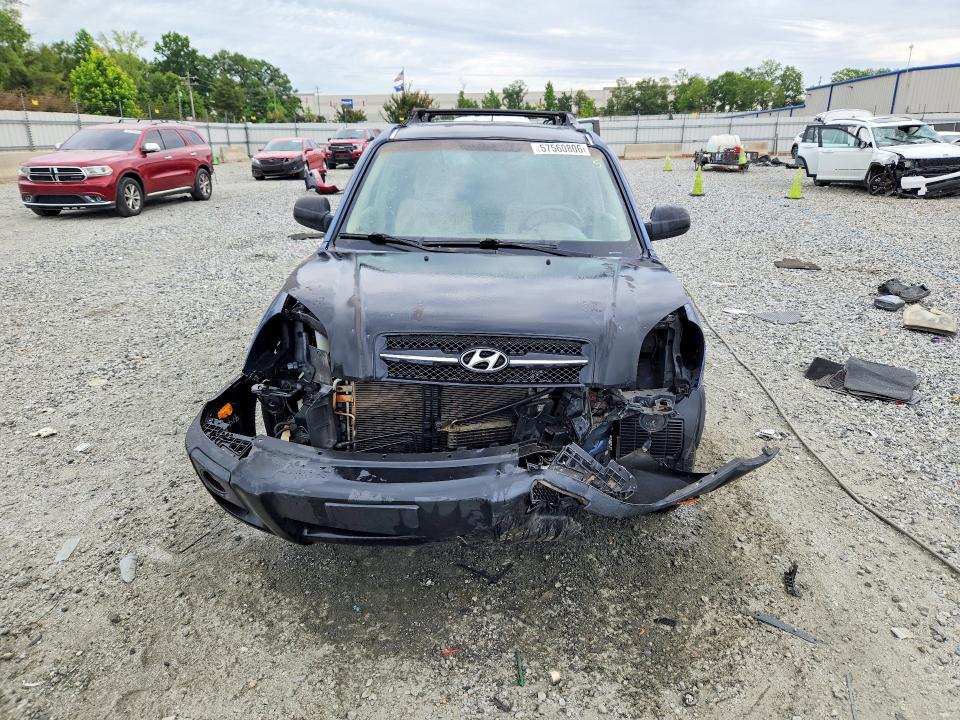 2006 Hyundai Tucson VIN KM8JN12D36U390777 COPART salvage auction — FRONT END, Sc - Cert Of Title-Salvage, sold $350 on 2026-07-27 (photo 5)