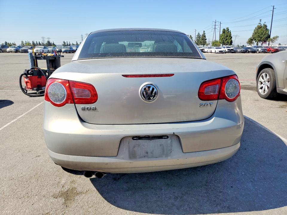 2009 Volkswagen Eos VIN WVWBA71F89V009837 COPART salvage auction — FRONT END, Ca - Cert Of Title-Salvaged, sold $525 on 2026-07-21 (photo 6)